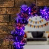 National Tree Company 9 Ft. Black Fiber Optic Garland With Purple And Orange Lights -Home Decoration Store GUEST e03f1041 6807 4da9 b0c8 99062c7a54a4