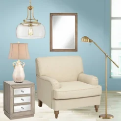 360 Lighting Dawson Traditional Pharmacy Floor Lamp 55" Tall Brass Metal Adjustable Boom Arm Dome Head For Living Room Reading Bedroom Office -Home Decoration Store GUEST e1bc0a7a 14cd 409d aade 2cdbc8909a56