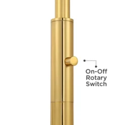 Possini Euro Design Kinsey Modern Downbridge Floor Lamp 67" Tall Warm Brass Metal Stone Pattern Glass Shade For Living Room Reading Bedroom Office -Home Decoration Store GUEST e2aefa6e 7461 454c 8a76 9141ea4fa04f