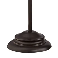 Franklin Iron Works Wyatt II Industrial Rustic Farmhouse Arc Floor Lamp 66" Tall Dark Bronze Brown Metal For Living Room Reading Bedroom Office House -Home Decoration Store GUEST e406a01f d02a 43e7 ac1b 4710c1d681ef