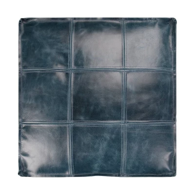 Rubin Square Pouf Teal - WyndenHall 8 Rubin Square Pouf Teal - WyndenHall - Image 6