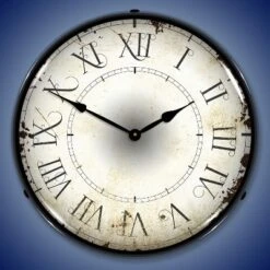 Collectable Sign & Clock | Roman Antique LED Wall Clock Retro/Vintage, Lighted