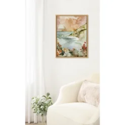 18" X 24" Sylvie Landscape 04 Framed Canvas By Annie Quigley Natural - Kate & Laurel All Things Decor -Home Decoration Store GUEST e67af1dc d7cd 4f63 97cf d2f83a1a41c2