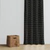 Bacati - Pin Dots White/black Cotton Printed Single Window Curtain Panel -Home Decoration Store GUEST e99d0cce 620c 488e bdf0 0454b856eecd