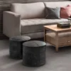 Darian Round Pouf - WyndenHall -Home Decoration Store GUEST ea2337b0 666d 49af 8400 c86ba5415b6c