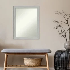 21" X 27" Non-Beveled Bel Volto Silver Wood Wall Mirror - Amanti Art -Home Decoration Store GUEST ebe8fc64 2410 43d9 b18d 7f4a4aa80cb1