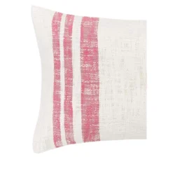 Carol & Frank Morgan Hibiscus Pink Woven Throw Pillow