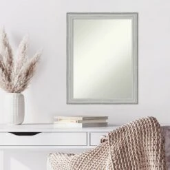 21" X 27" Non-Beveled Bel Volto Silver Wood Wall Mirror - Amanti Art -Home Decoration Store GUEST eef05133 63b3 4c31 b256 a32be45d7462