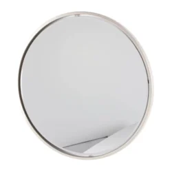 Contemporary Metal Wall Mirror Silver - Olivia & May -Home Decoration Store GUEST f08f05c6 1a77 4661 84fa abefe2eb2141