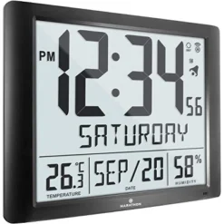 Marathon Super Jumbo Atomic Sleek & Stylish Wall Clock With Full Date Display And 7 Time Zones -Home Decoration Store GUEST f0d46b55 65a2 4c10 8951 d6261585ba01