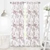 Kate Aurora 2 Piece Shabby Chic Cherry Blossom Designed Airy Sheer Rod Pocket & Back Tab Curtain Panels -Home Decoration Store GUEST f2430370 06f5 45c6 ae10 426b908f99ae
