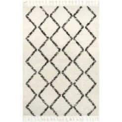 NuLOOM Michelle Diamond Trellis Tassel Area Rug -Home Decoration Store GUEST f2e79ee7 f2c6 4c25 84eb 7c2630f6e2e7