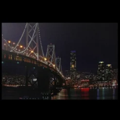 Northlight LED Lighted San Francisco Oakland Bay Bridge Canvas Wall Art 15.75" X 23.5"