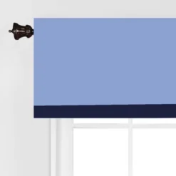 Bacati - Solid Blue/Navy Window Valance -Home Decoration Store GUEST f4824464 044e 4b94 afcb 6156704b636d