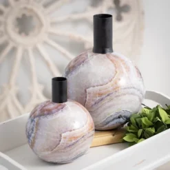 Sullivans Distressed Metal Medallion Set Of 2, 36"H & 28"H Gray -Home Decoration Store GUEST f5898b1e 0bf9 4708 bd4e 94aca62356dc