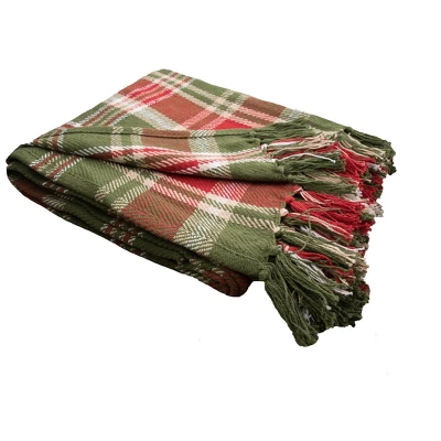 C&F Home Red Green Plaid 50" X 60" Throw Blanket 3 C&F Home Red Green Plaid 50" X 60" Throw Blanket