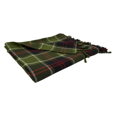 50"x60" Plaid Design Throw Blanket - Saro Lifestyle 4 50"x60" Plaid Design Throw Blanket - Saro Lifestyle - Image 2
