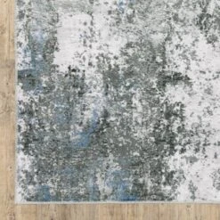 Micah Washable Marbled Abstract Indoor Area Rug Gray/Blue - Captiv8e Designs -Home Decoration Store GUEST f869437c c91e 404e 89d2 ca06e1cd85f5