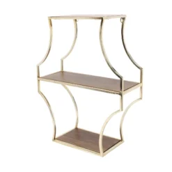 Wall Shelf - Brown/Gold -Home Decoration Store GUEST f9ffa845 d7eb 40d6 89b4 d35e0b4dad97