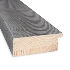 32" X 32" Non-Beveled Bridge Gray Wood Wall Mirror - Amanti Art