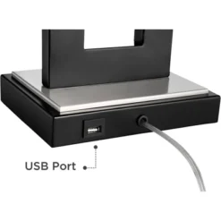 360 Lighting Neil Modern Rustic Table Lamp 26" High Black Metal With USB Charging Port White Rectangular Shade For Bedroom Living Room Bedside Desk 13 360 Lighting Neil Modern Rustic Table Lamp 26" High Black Metal With USB Charging Port White Rectangular Shade For Bedroom Living Room Bedside Desk -Home Decoration Store GUEST fd068bc9 d5b6 48da 8e9c 96a4e51d511f