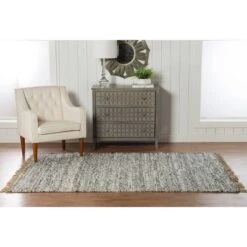 Verginia Solid Berber Reversible Flatweave Rug - Linon -Home Decoration Store GUEST fd0dc593 eef0 41da 95e1 0d8d5afdf488
