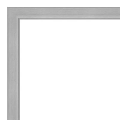 31" X 25" Non-Beveled Vista Brushed Nickel Narrow Wall Mirror - Amanti Art 4 31" X 25" Non-Beveled Vista Brushed Nickel Narrow Wall Mirror - Amanti Art - Image 2