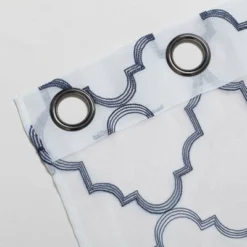 Kate Aurora Lux Home 2 Pack Shabby Trellis Semi Sheer Embroidered Clover Grommet Top Curtains -Home Decoration Store GUEST ff7d315f cba1 4880 b56a 998447d8a990